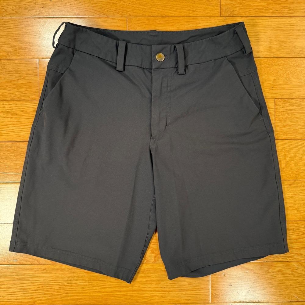 Lululemon Commission Shorts Mens 28 Charcoal Grey Technical Golf Chino 8" Inseam